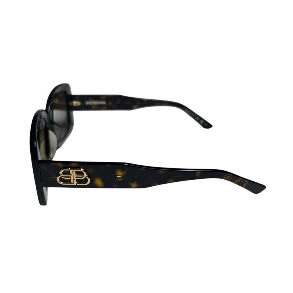 NWOT Balenciaga BB0048S Havana Tortoise Shell Rectangle Square Sunglasses - Picture 5 of 9